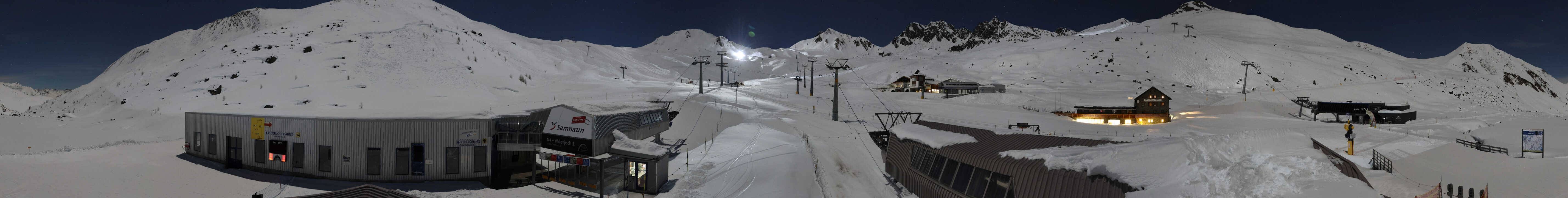 Archiv Foto Webcam Samnaun: Blick von der Alp Trida zum Viderjoch