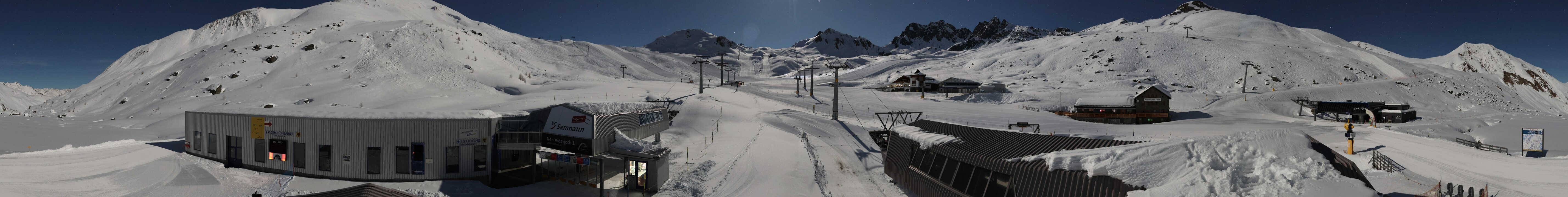 Archiv Foto Webcam Samnaun: Blick von der Alp Trida zum Viderjoch