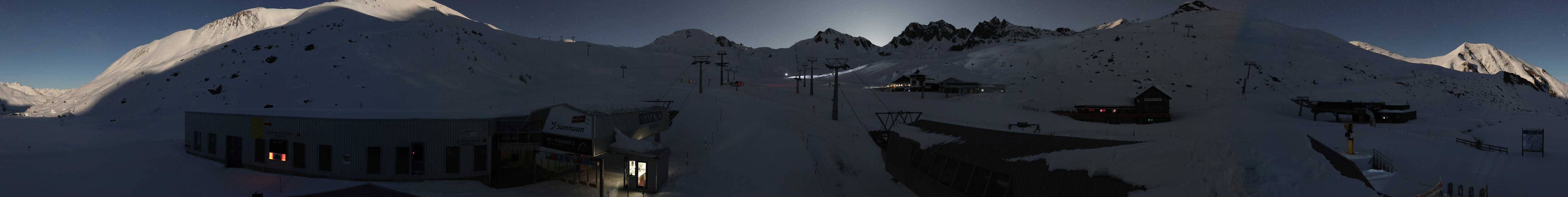 Archiv Foto Webcam Samnaun: Blick von der Alp Trida zum Viderjoch