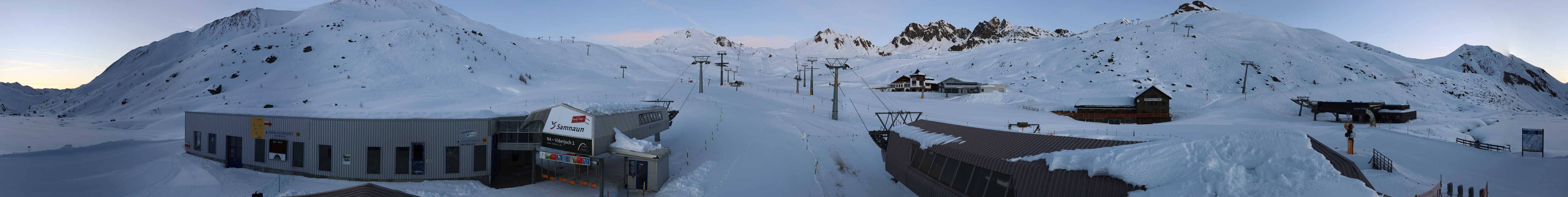 Archiv Foto Webcam Samnaun: Blick von der Alp Trida zum Viderjoch