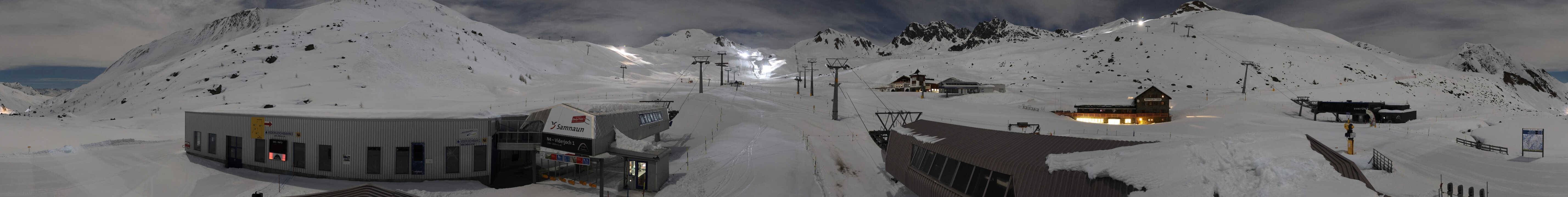 Archiv Foto Webcam Samnaun: Blick von der Alp Trida zum Viderjoch