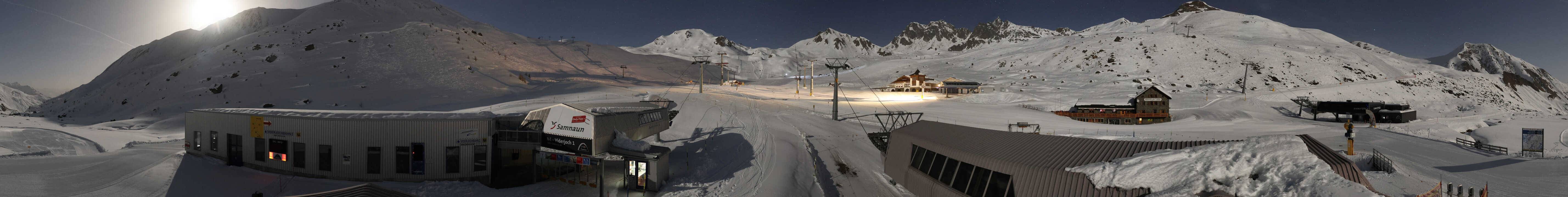 Archiv Foto Webcam Samnaun: Blick von der Alp Trida zum Viderjoch