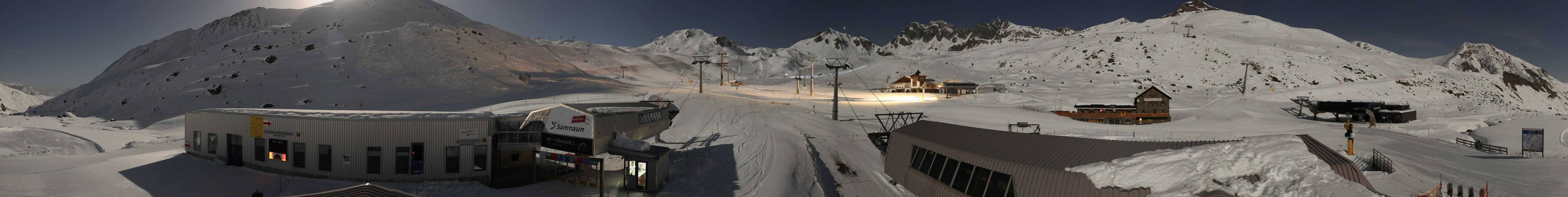 Archiv Foto Webcam Samnaun: Blick von der Alp Trida zum Viderjoch