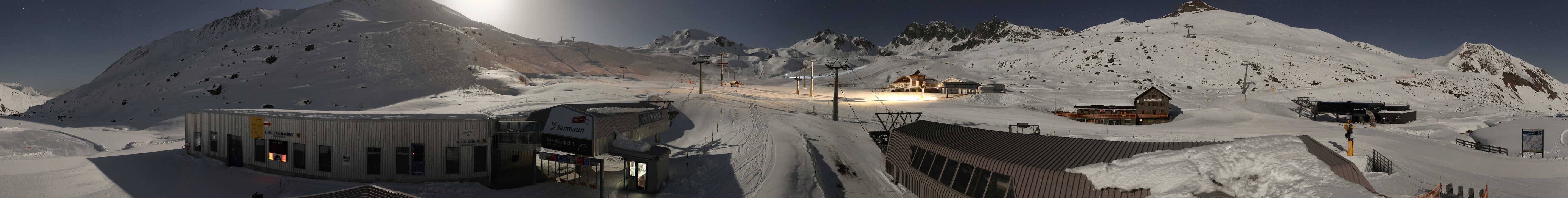 Archiv Foto Webcam Samnaun: Blick von der Alp Trida zum Viderjoch