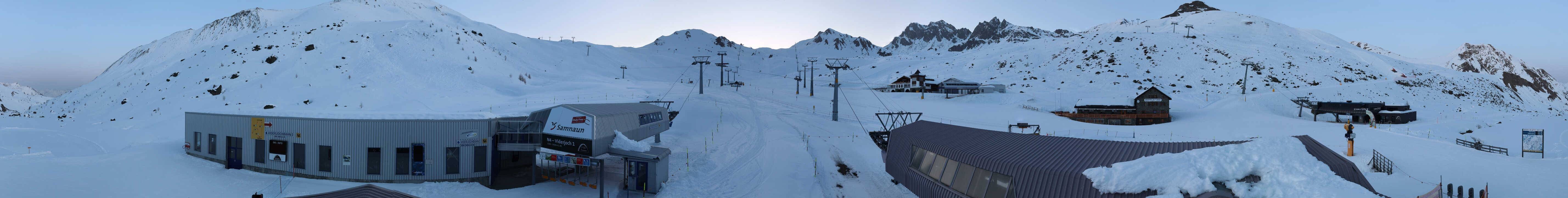 Archiv Foto Webcam Samnaun: Blick von der Alp Trida zum Viderjoch