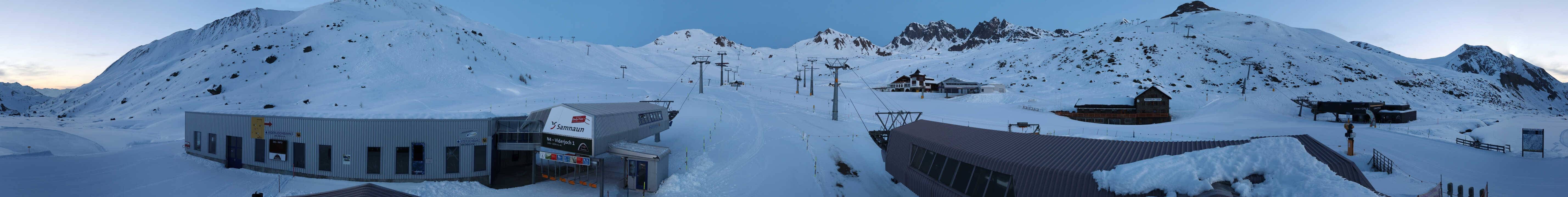 Archiv Foto Webcam Samnaun: Blick von der Alp Trida zum Viderjoch