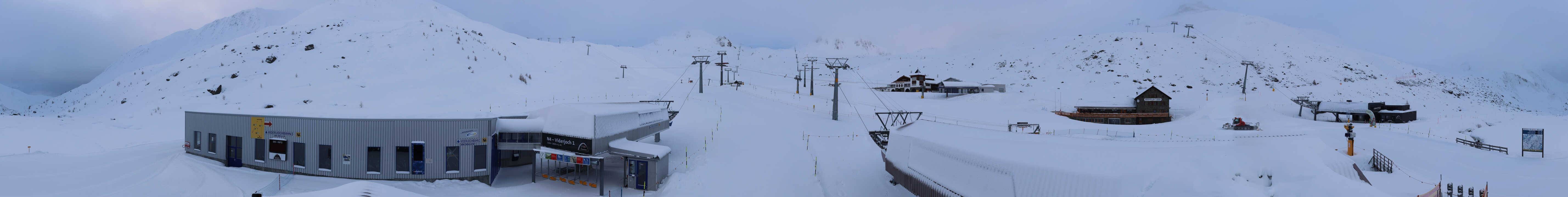 Archived image Webcam Samnaun: View from Alp Trida to Viderjoch
