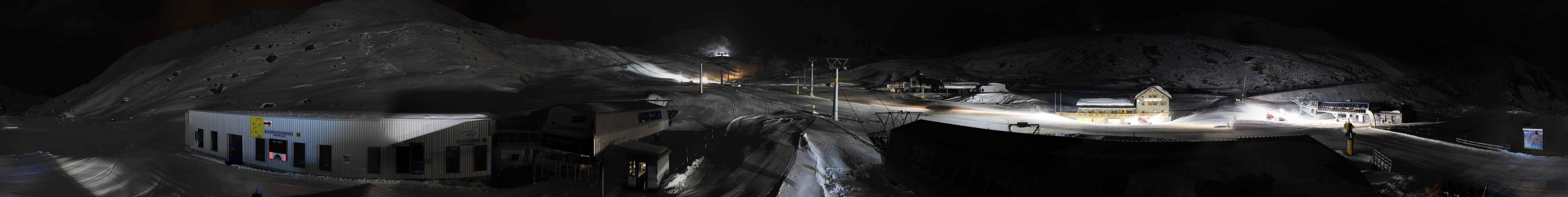 Archived image Webcam Samnaun: View from Alp Trida to Viderjoch