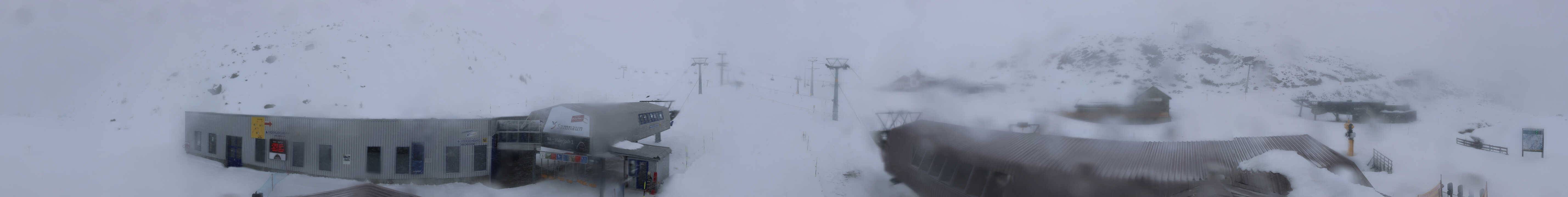 Archived image Webcam Samnaun: View from Alp Trida to Viderjoch