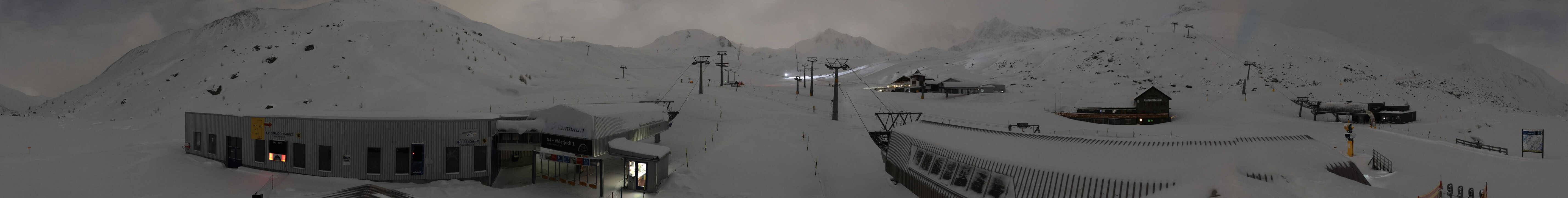 Archiv Foto Webcam Samnaun: Blick von der Alp Trida zum Viderjoch