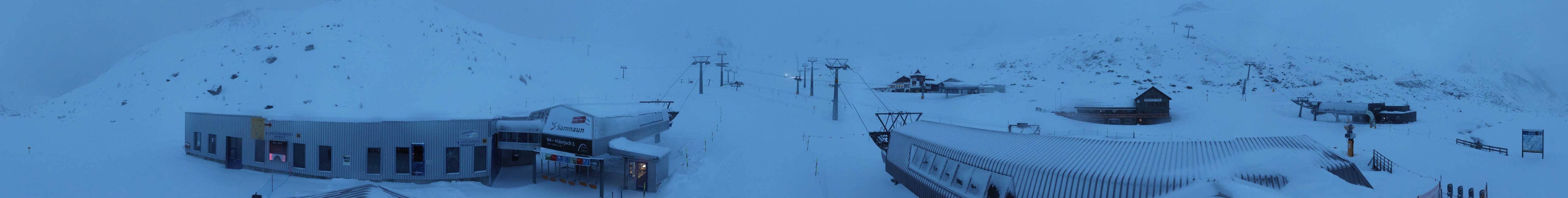 Archiv Foto Webcam Samnaun: Blick von der Alp Trida zum Viderjoch