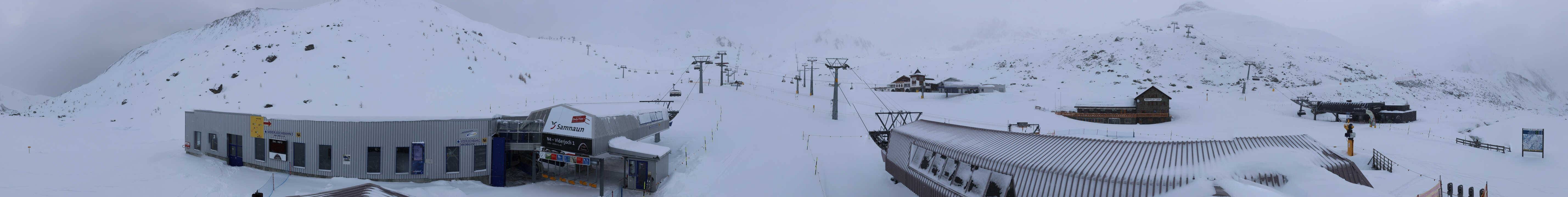 Archiv Foto Webcam Samnaun: Blick von der Alp Trida zum Viderjoch