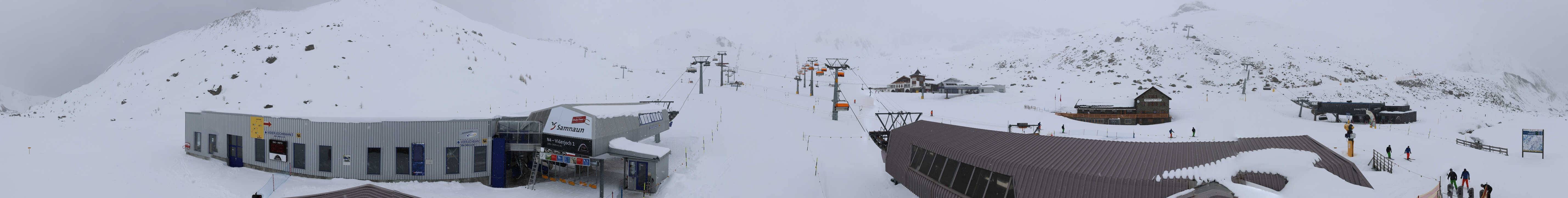 Archiv Foto Webcam Samnaun: Blick von der Alp Trida zum Viderjoch