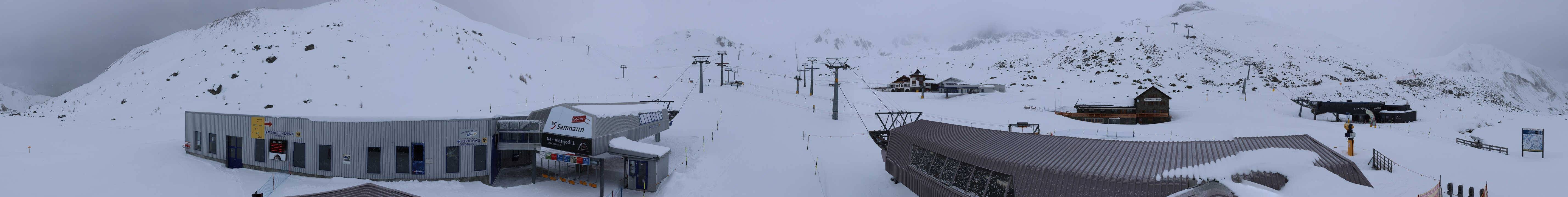 Archiv Foto Webcam Samnaun: Blick von der Alp Trida zum Viderjoch