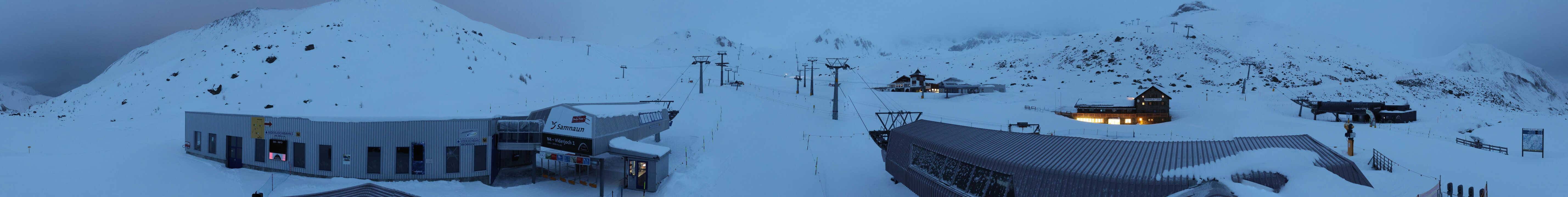 Archiv Foto Webcam Samnaun: Blick von der Alp Trida zum Viderjoch