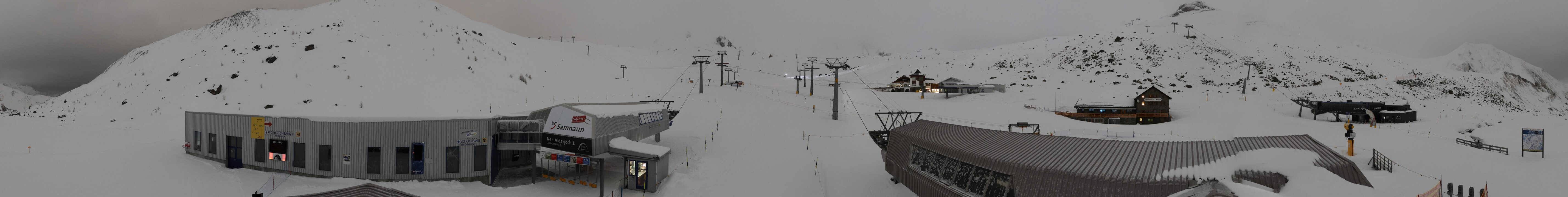 Archiv Foto Webcam Samnaun: Blick von der Alp Trida zum Viderjoch