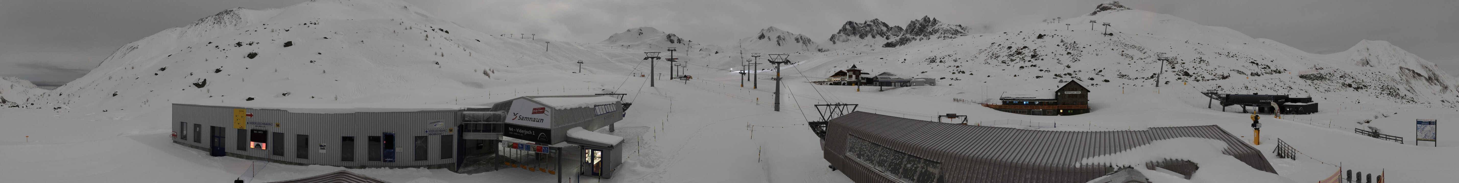 Archiv Foto Webcam Samnaun: Blick von der Alp Trida zum Viderjoch