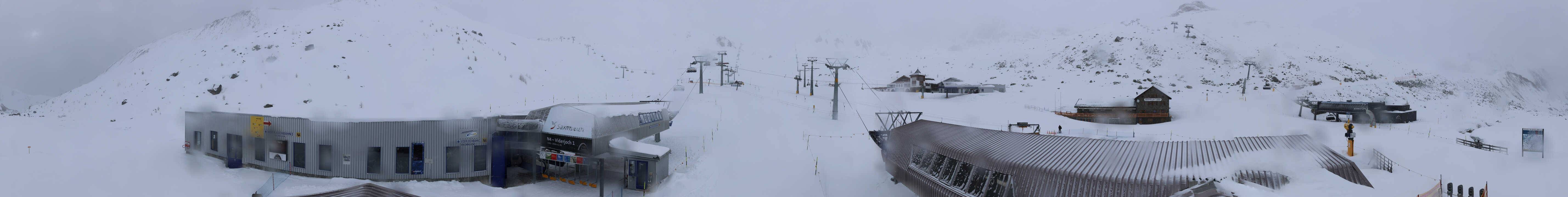 Archiv Foto Webcam Samnaun: Blick von der Alp Trida zum Viderjoch
