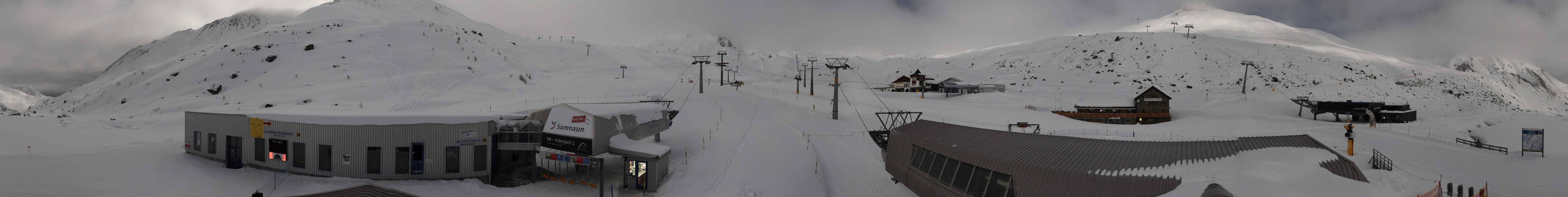 Archiv Foto Webcam Samnaun: Blick von der Alp Trida zum Viderjoch