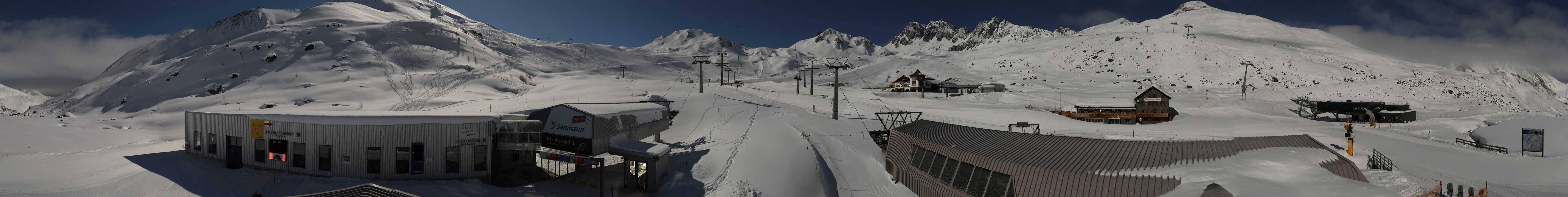 Archiv Foto Webcam Samnaun: Blick von der Alp Trida zum Viderjoch