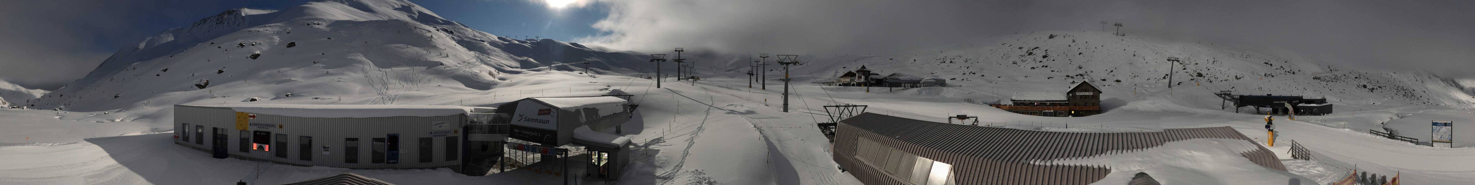 Archiv Foto Webcam Samnaun: Blick von der Alp Trida zum Viderjoch