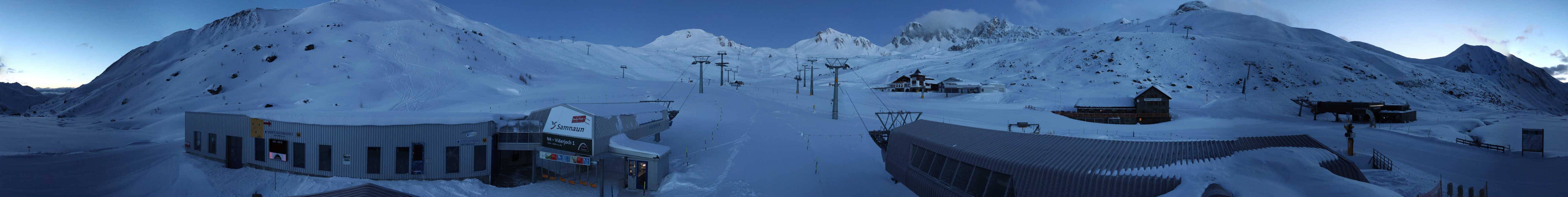 Archiv Foto Webcam Samnaun: Blick von der Alp Trida zum Viderjoch