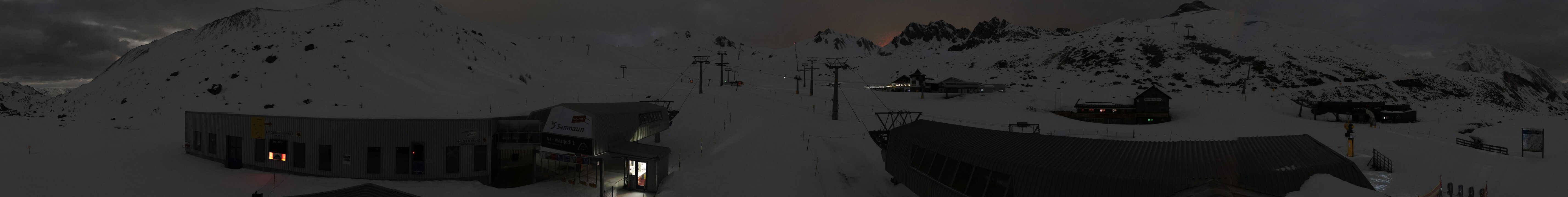 Archiv Foto Webcam Samnaun: Blick von der Alp Trida zum Viderjoch