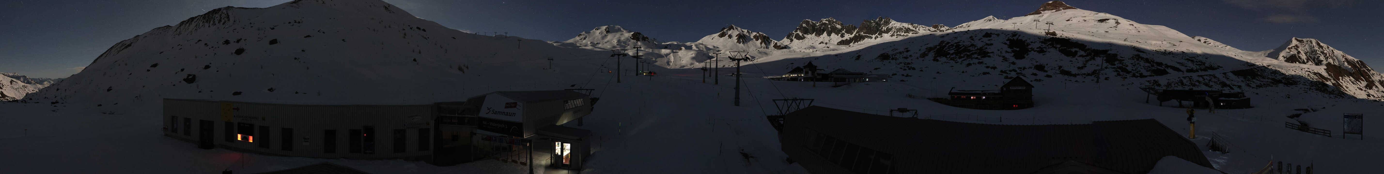 Archiv Foto Webcam Samnaun: Blick von der Alp Trida zum Viderjoch