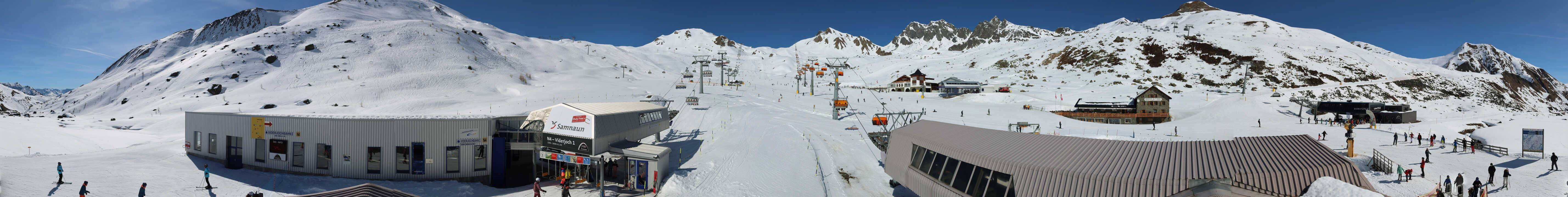 Archiv Foto Webcam Samnaun: Blick von der Alp Trida zum Viderjoch