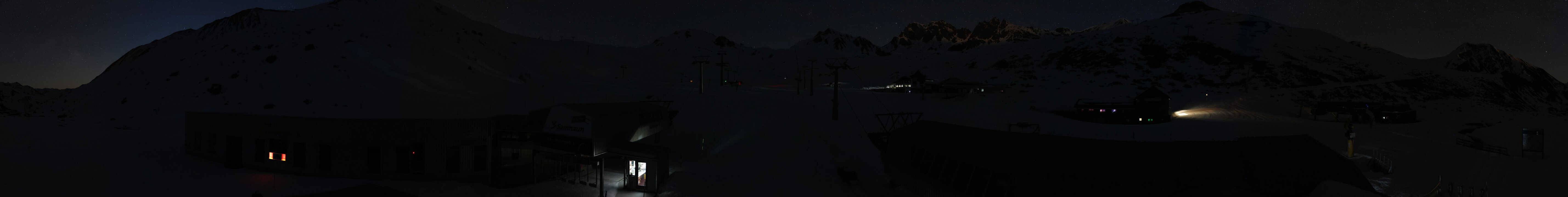 Archiv Foto Webcam Samnaun: Blick von der Alp Trida zum Viderjoch