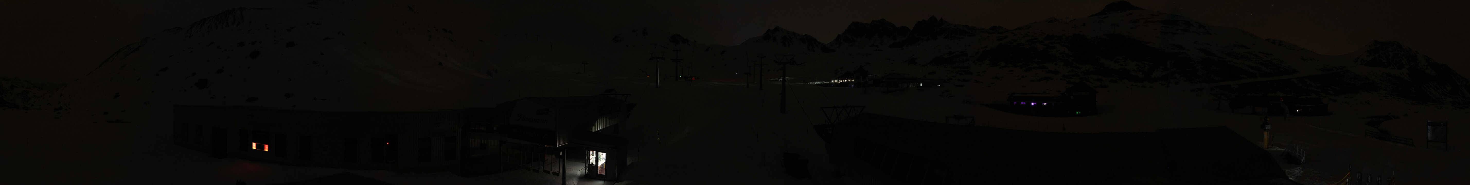 Archived image Webcam Samnaun: View from Alp Trida to Viderjoch