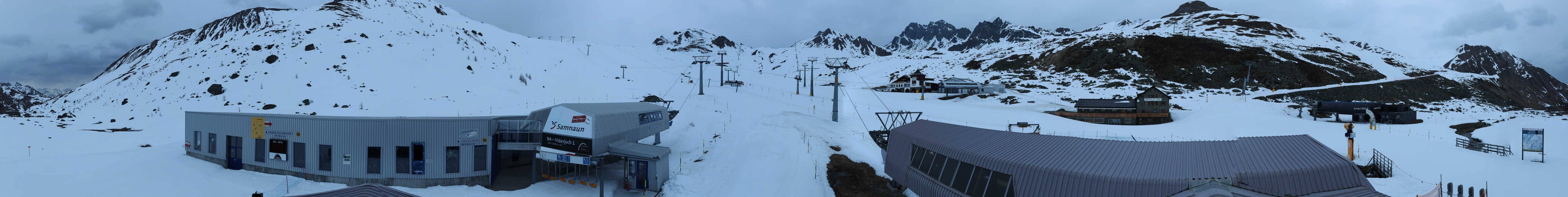 Archiv Foto Webcam Samnaun: Blick von der Alp Trida zum Viderjoch
