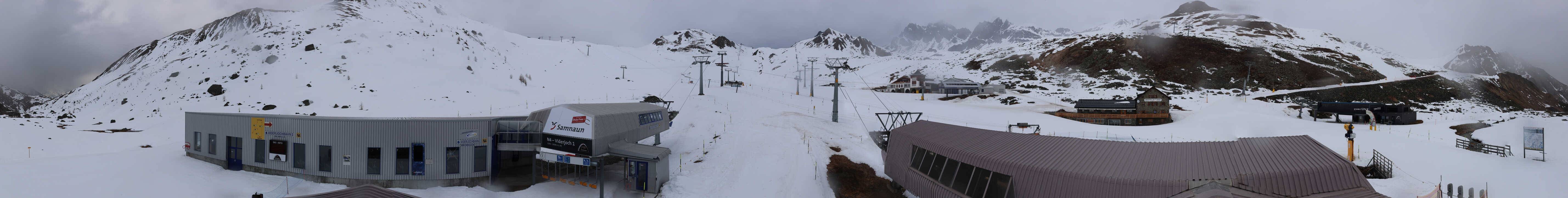 Archiv Foto Webcam Samnaun: Blick von der Alp Trida zum Viderjoch