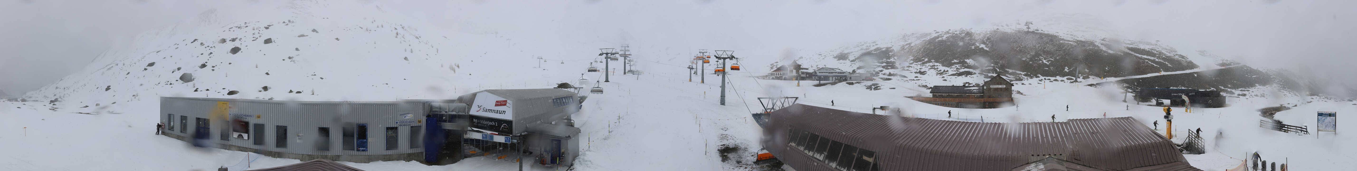 Archiv Foto Webcam Samnaun: Blick von der Alp Trida zum Viderjoch