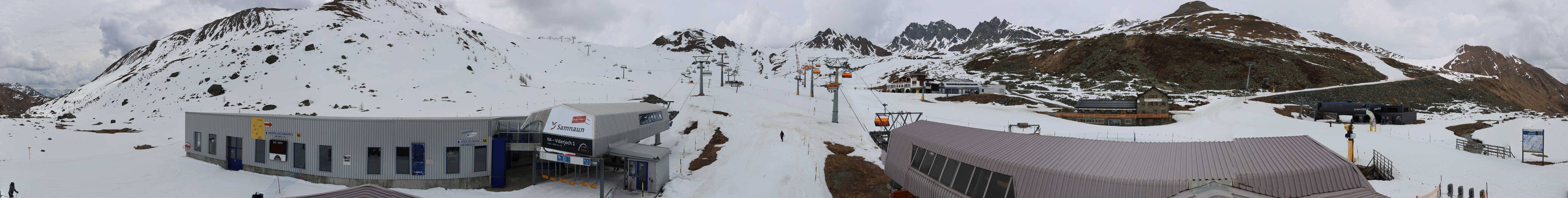 Archiv Foto Webcam Samnaun: Blick von der Alp Trida zum Viderjoch