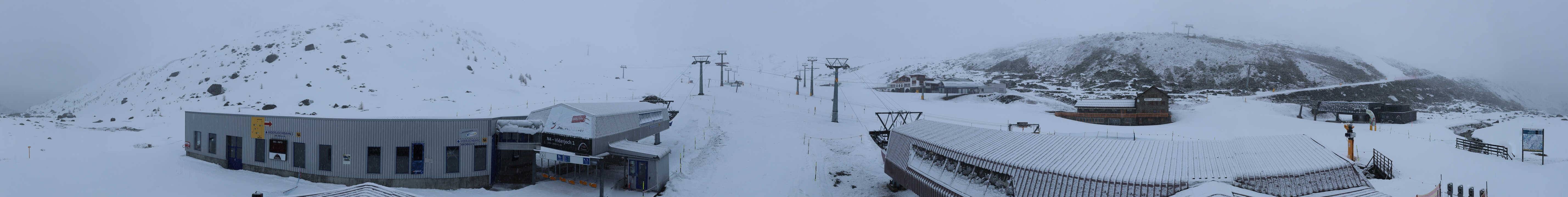 Archived image Webcam Samnaun: View from Alp Trida to Viderjoch