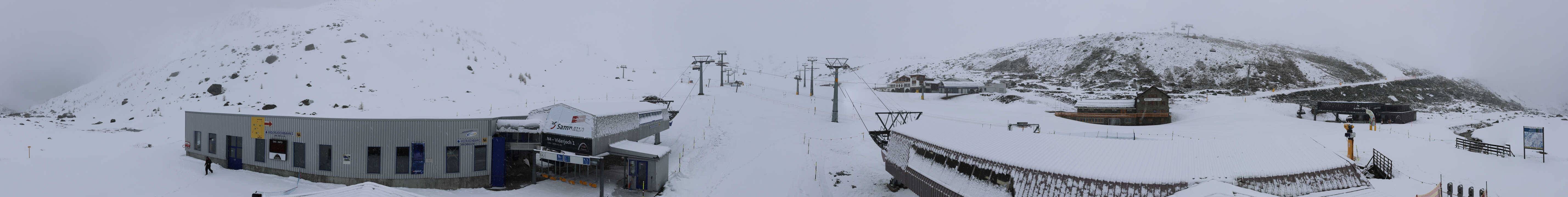 Archived image Webcam Samnaun: View from Alp Trida to Viderjoch