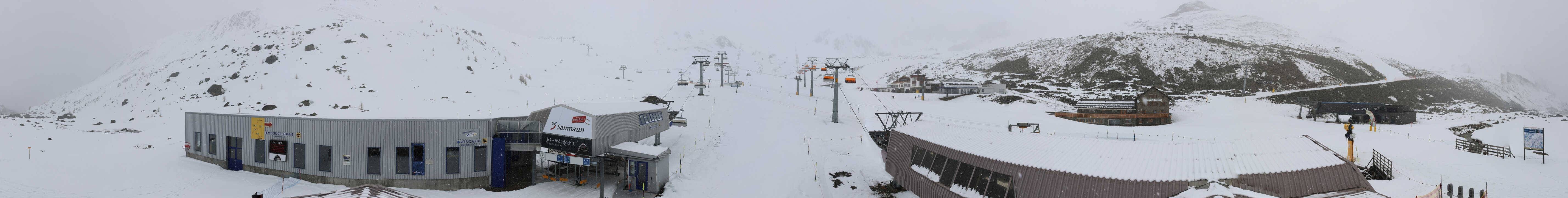 Archiv Foto Webcam Samnaun: Blick von der Alp Trida zum Viderjoch