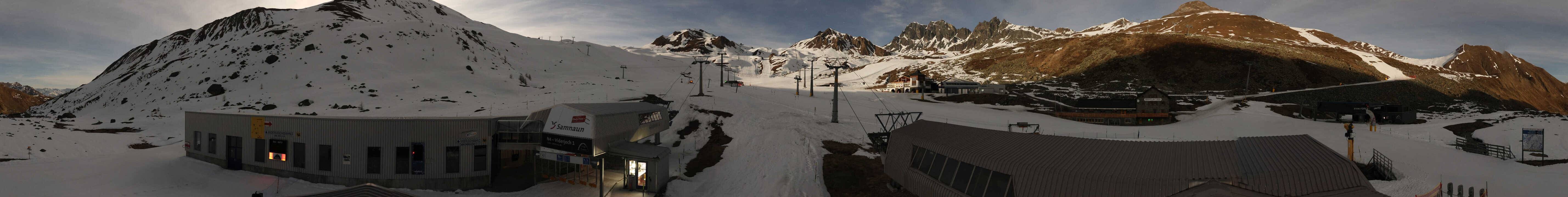 Archiv Foto Webcam Samnaun: Blick von der Alp Trida zum Viderjoch