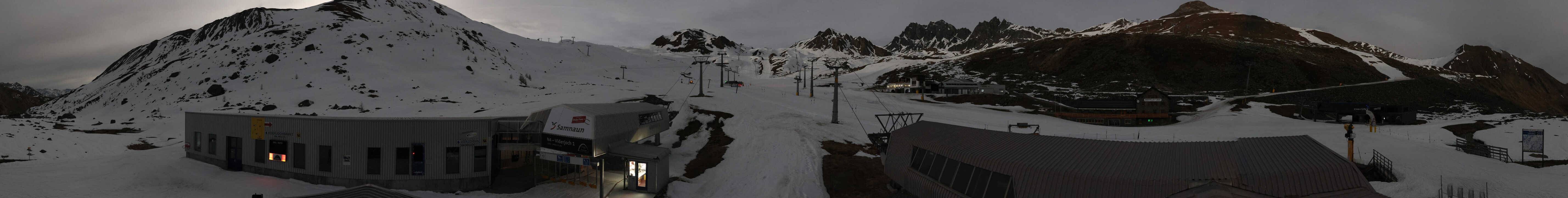 Archiv Foto Webcam Samnaun: Blick von der Alp Trida zum Viderjoch
