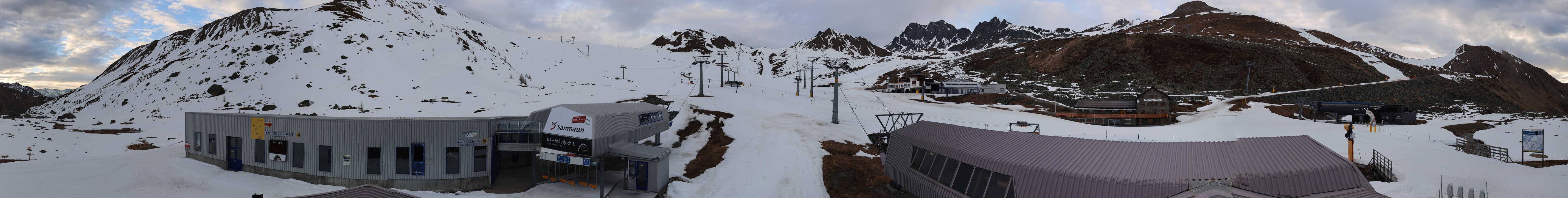 Archiv Foto Webcam Samnaun: Blick von der Alp Trida zum Viderjoch