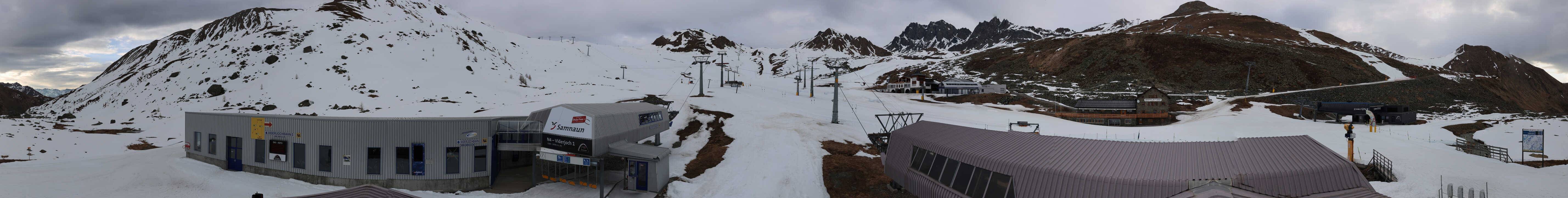 Archiv Foto Webcam Samnaun: Blick von der Alp Trida zum Viderjoch