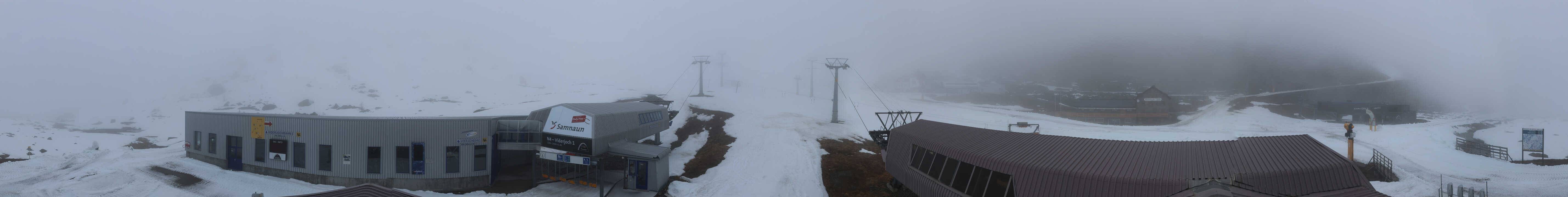 Archiv Foto Webcam Samnaun: Blick von der Alp Trida zum Viderjoch
