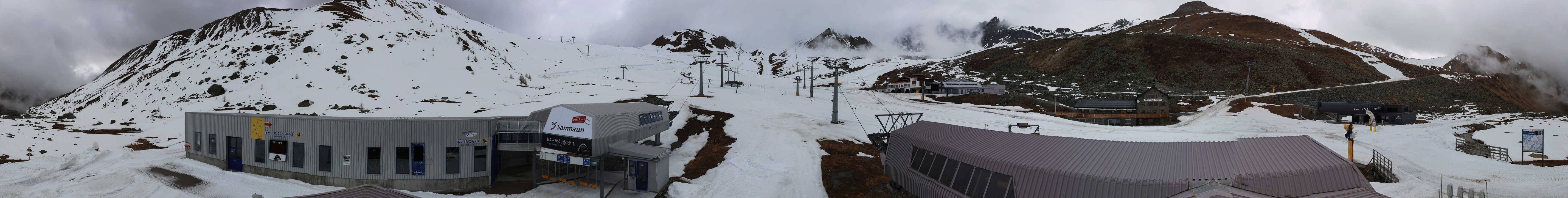 Archiv Foto Webcam Samnaun: Blick von der Alp Trida zum Viderjoch