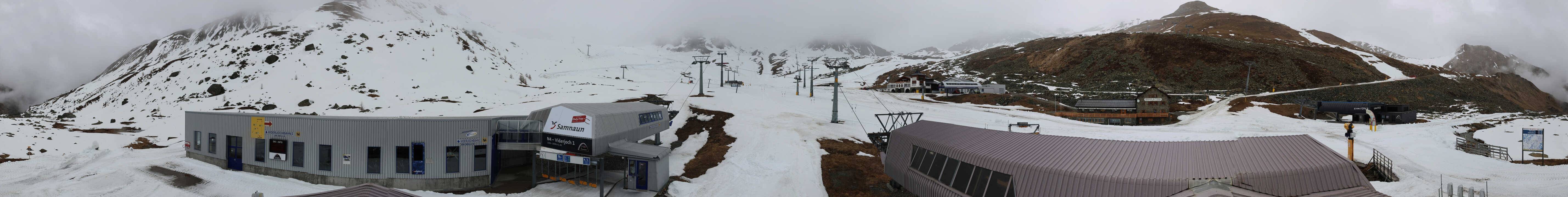 Archiv Foto Webcam Samnaun: Blick von der Alp Trida zum Viderjoch