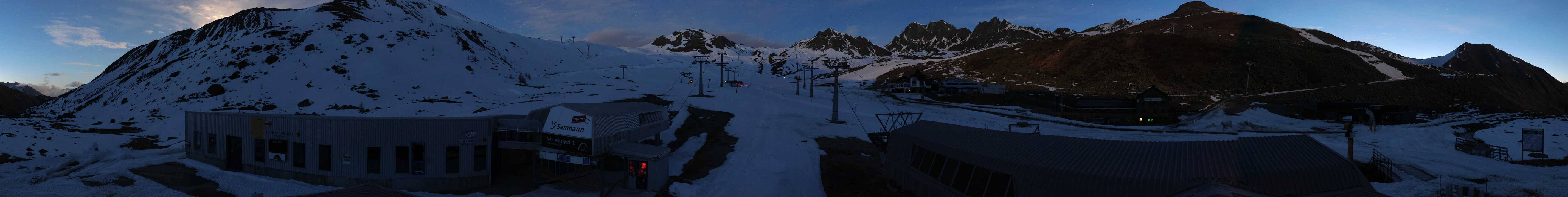 Archiv Foto Webcam Samnaun: Blick von der Alp Trida zum Viderjoch