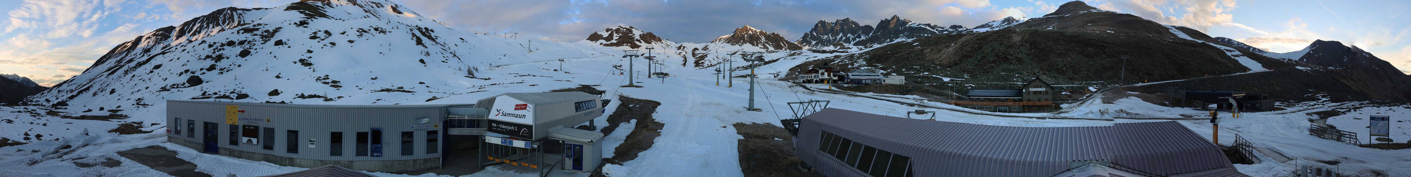 Archiv Foto Webcam Samnaun: Blick von der Alp Trida zum Viderjoch