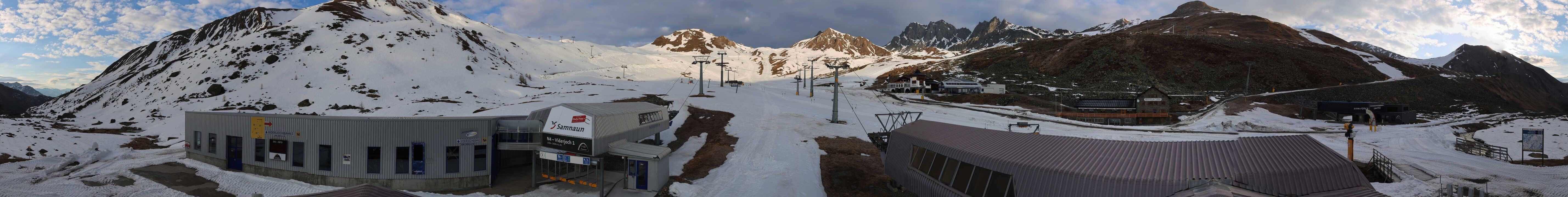 Archiv Foto Webcam Samnaun: Blick von der Alp Trida zum Viderjoch