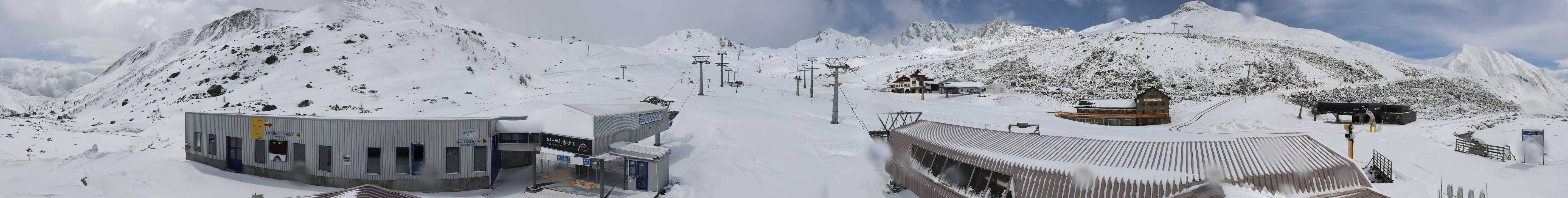 Archiv Foto Webcam Samnaun: Blick von der Alp Trida zum Viderjoch