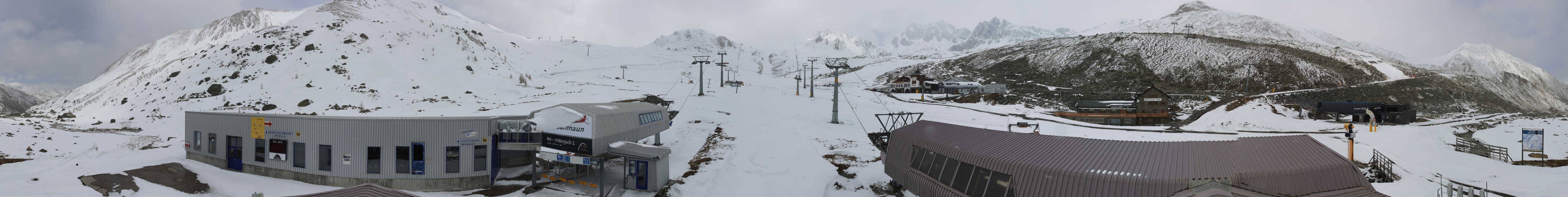 Archiv Foto Webcam Samnaun: Blick von der Alp Trida zum Viderjoch